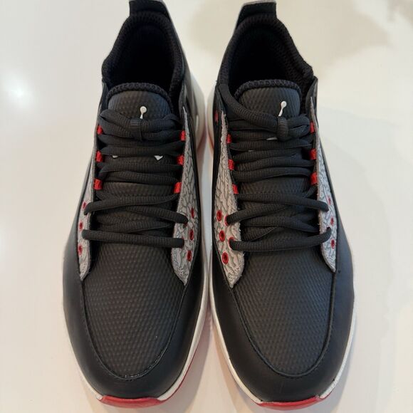 Nike Air Jordan ADG 2 Men's Sz 7.5 Golf Shoes Black/White /Red CT7812-001 - Picture 3 of 9